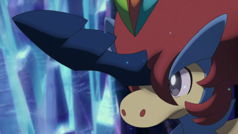 While in Resolute Forme, Keldeo's physical horn looks, uh... very dildoic...