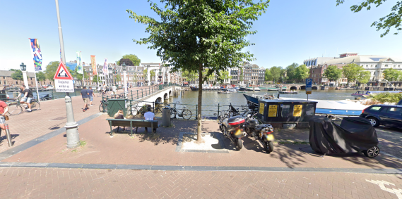 Magere Brug over the river Amstel.