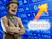 Edited meme of Kodai and stonks.