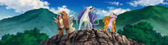The shiny Legendary Beasts.