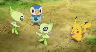 Zorua transformed into a sneaky little Celebi